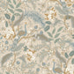 Peacock Garden Linen Peel & Stick Wallpaper