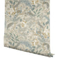 Peacock Garden Linen Peel & Stick Wallpaper
