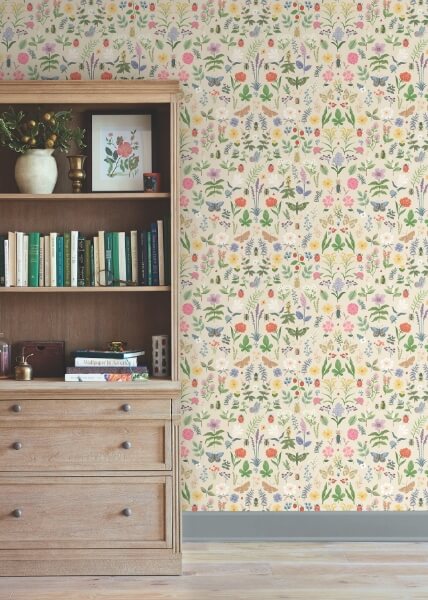Curio Cream Peel & Stick Wallpaper