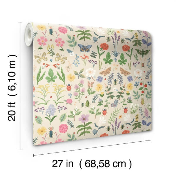 Curio Cream Peel & Stick Wallpaper