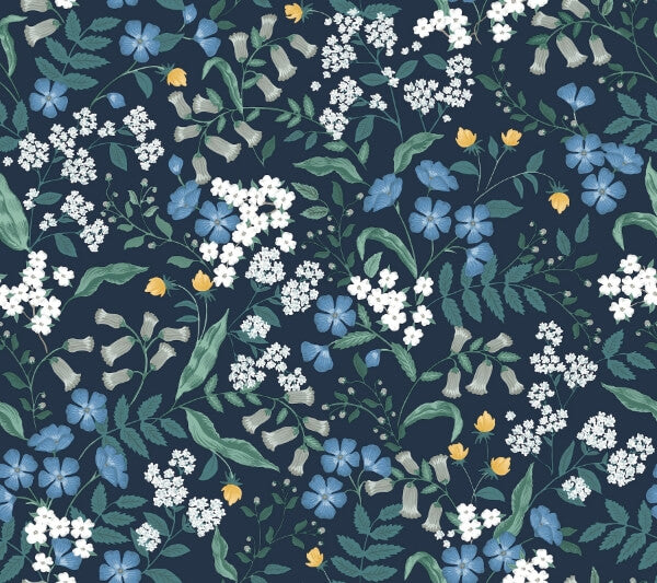 Sweetbrier Navy Peel & Stick Wallpaper