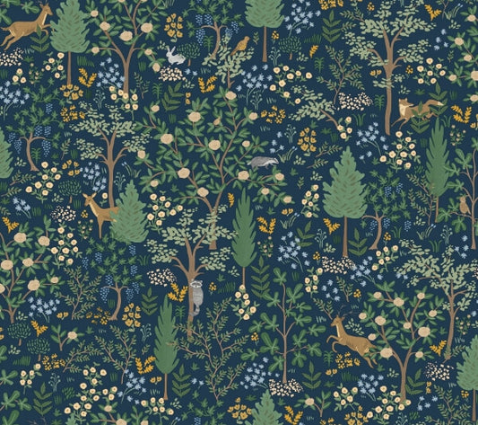 Woodland Navy Peel & Stick Wallpaper