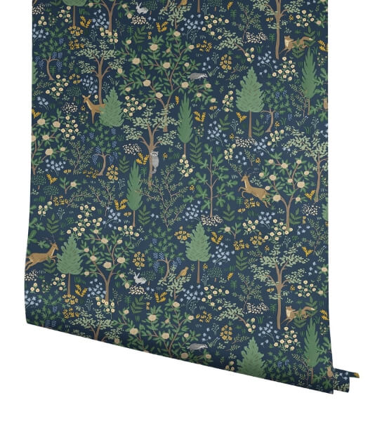 Woodland Navy Peel & Stick Wallpaper