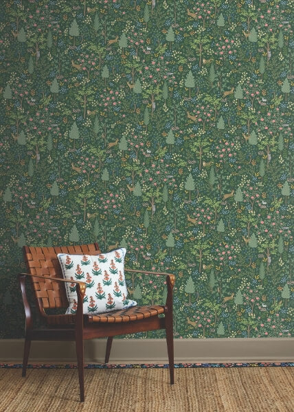 Woodland Emerald Peel & Stick Wallpaper