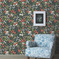 Sweetbrier Black Peel & Stick Wallpaper
