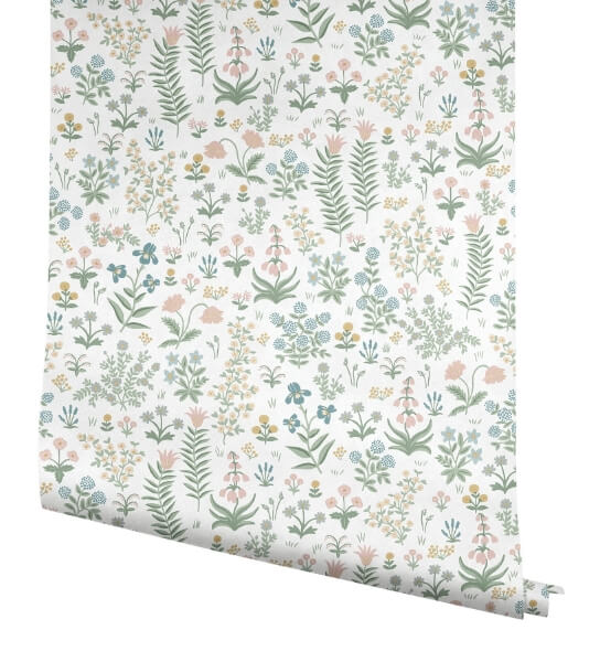 Menagerie Garden Blush Multicolor Peel & Stick Wallpaper