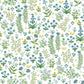 Menagerie Garden Blue Multicolor Peel & Stick Wallpaper