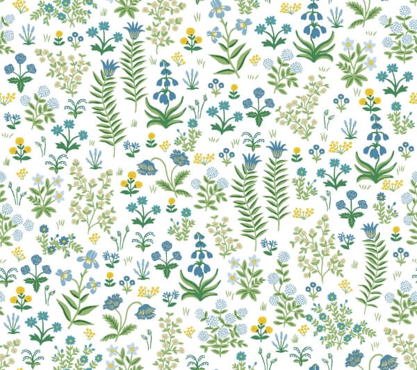 Menagerie Garden Blue Multicolor Peel & Stick Wallpaper