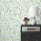 Menagerie Garden Blue Multicolor Peel & Stick Wallpaper