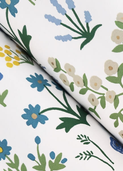 Menagerie Garden Blue Multicolor Peel & Stick Wallpaper