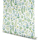 Menagerie Garden Blue Multicolor Peel & Stick Wallpaper