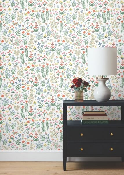 Menagerie Garden Rose Multicolor Peel & Stick Wallpaper