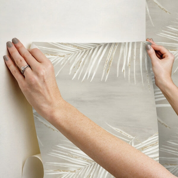 Endless Summer Taupe Peel & Stick Wallpaper
