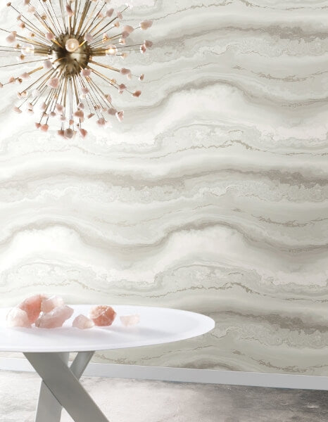 Shifting Sands Salt Grey Peel & Stick Wallpaper