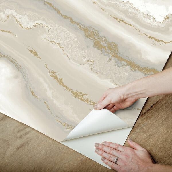 Shifting Sands Beige Peel & Stick Wallpaper