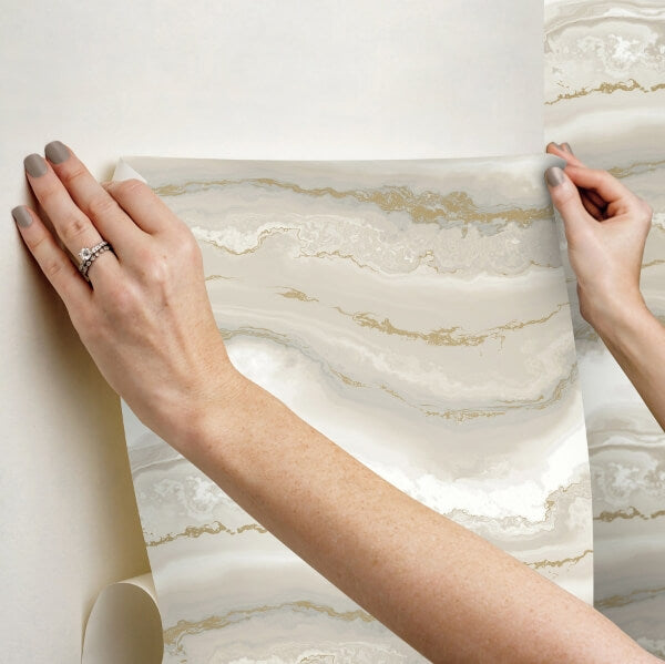 Shifting Sands Beige Peel & Stick Wallpaper