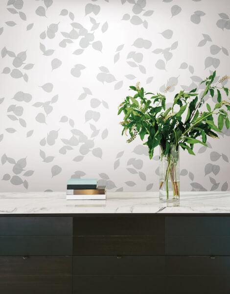 Inner Peace Salt Grey Peel & Stick Wallpaper