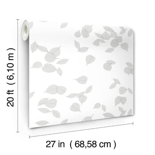 Inner Peace Salt Grey Peel & Stick Wallpaper