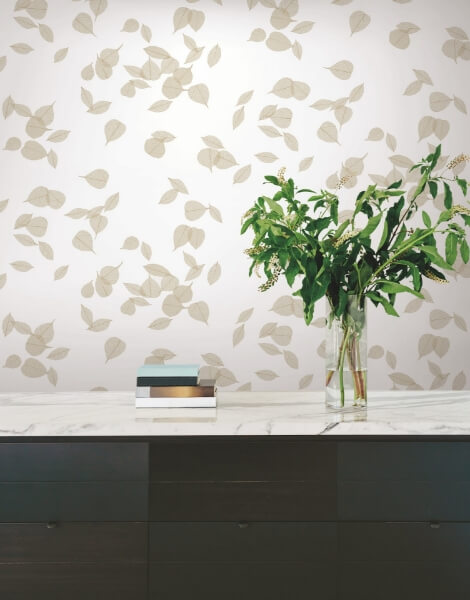 Inner Peace Champagne Peel & Stick Wallpaper