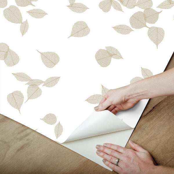 Inner Peace Champagne Peel & Stick Wallpaper