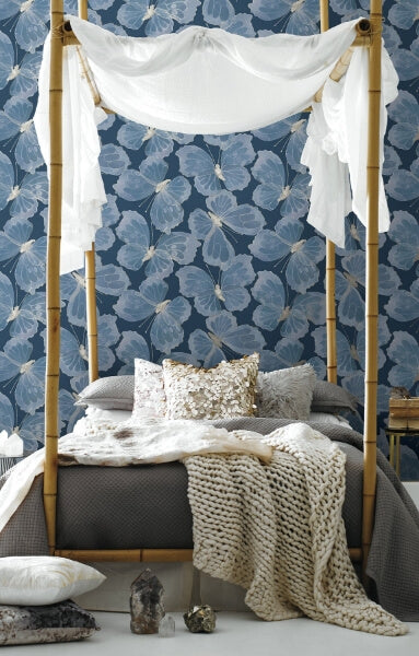 Monarch Pewter Peel & Stick Wallpaper
