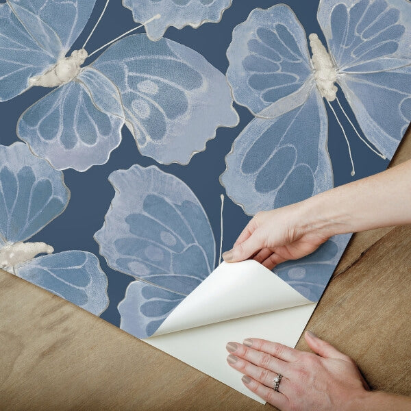 Monarch Pewter Peel & Stick Wallpaper