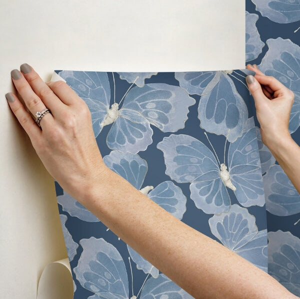 Monarch Pewter Peel & Stick Wallpaper