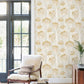 Shirley Neutral Deco Floral Peel & Stick Wallpaper