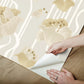 Shirley Neutral Deco Floral Peel & Stick Wallpaper