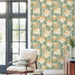 Shirley Green Deco Floral Peel & Stick Wallpaper