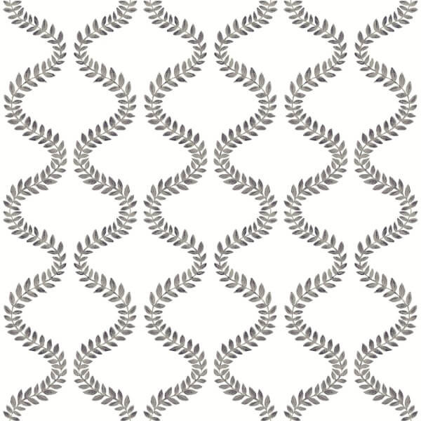 Florentine Soft Black Vine Trellis Peel & Stick Wallpaper