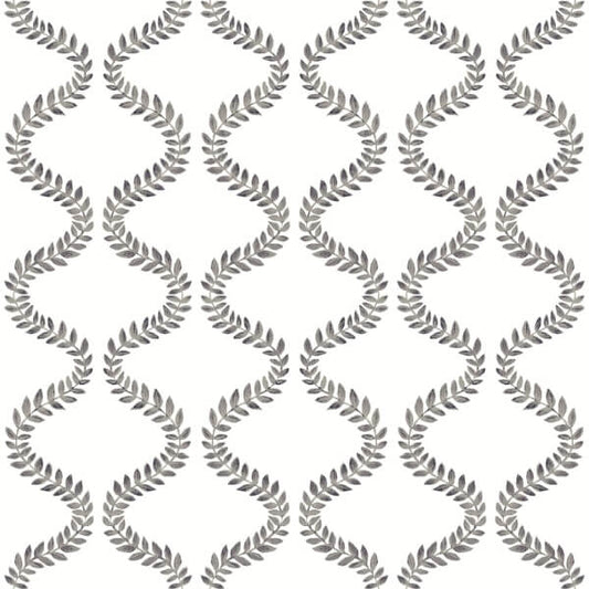 Florentine Soft Black Vine Trellis Peel & Stick Wallpaper