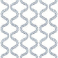 Florentine Blue Vine Trellis Peel & Stick Wallpaper