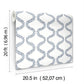Florentine Blue Vine Trellis Peel & Stick Wallpaper