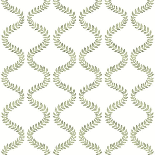 Florentine Green Vine Trellis Peel & Stick Wallpaper