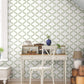 Florentine Green Vine Trellis Peel & Stick Wallpaper
