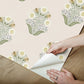 Sophie Sage Floral Medallion Peel & Stick Wallpaper