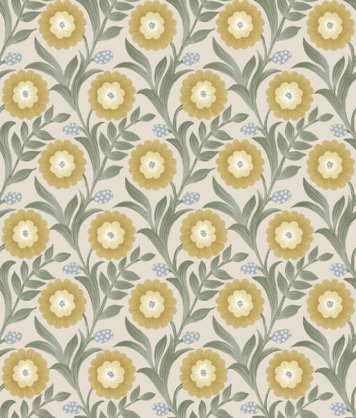 Lillian Sage Floral Vine Peel & Stick Wallpaper