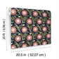 Lillian Blue Floral Vine Peel & Stick Wallpaper