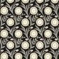 Lillian Black Floral Vine Peel & Stick Wallpaper