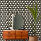 Lillian Black Floral Vine Peel & Stick Wallpaper