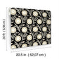 Lillian Black Floral Vine Peel & Stick Wallpaper
