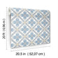 Mimi Blue Quilted Floral Peel & Stick Wallpaper