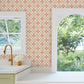 Mimi Coral Quilted Floral Peel & Stick Wallpaper