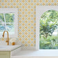 Mimi Yellow Quilted Floral Peel & Stick Wallpaper