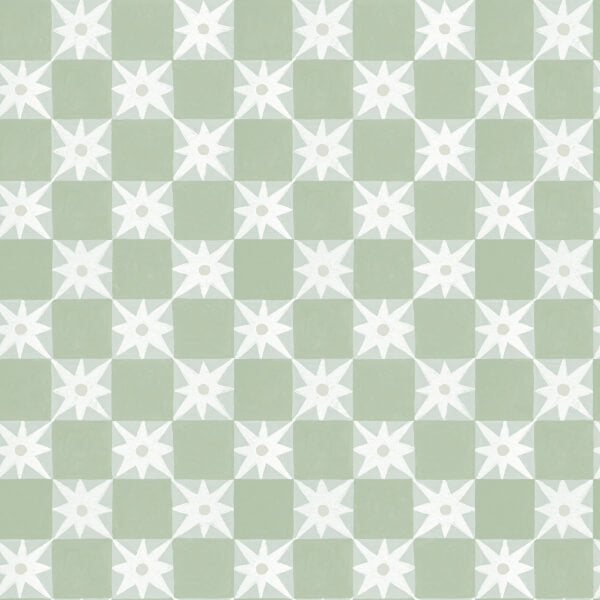 Stardust Green Checkerboard Peel & Stick Wallpaper