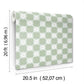 Stardust Green Checkerboard Peel & Stick Wallpaper