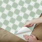 Stardust Green Checkerboard Peel & Stick Wallpaper