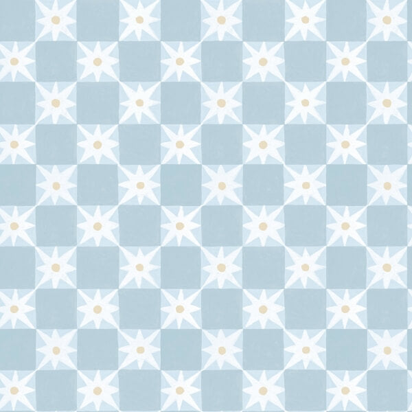 Stardust Blue Checkerboard Peel & Stick Wallpaper
