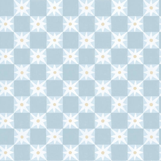 Stardust Blue Checkerboard Peel & Stick Wallpaper